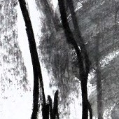 kohle und bleistift auf papier 4
